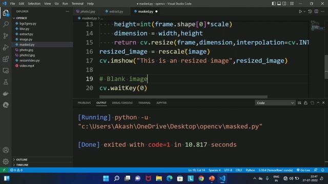 Masked image into circle with python code || openCv library in python || Python programming смотреть онлайн