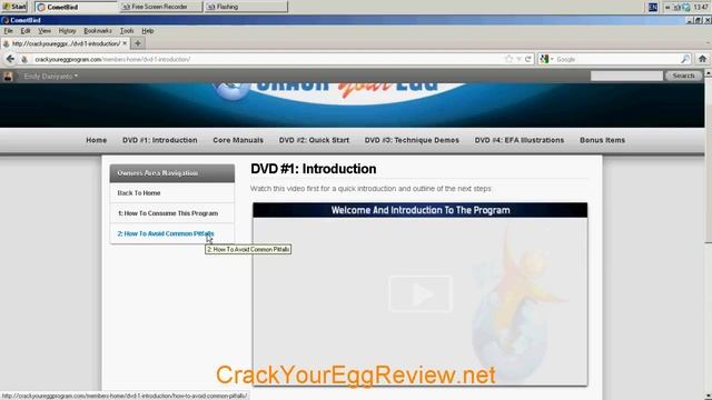 Crack Your Egg Review - Part 1: Inside Member's Area