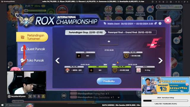 ROX - NOBAR FINAL GRUP - SEA ALL STAR VS TAIWAN смотреть онлайн