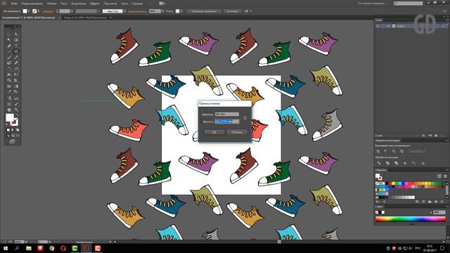 Как сделать бесшовный паттерн в Иллюстраторе смотреть онлайн