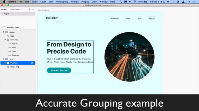 Preparing your design for Codegen - Sketch designs to HTML & CSS смотреть онлайн