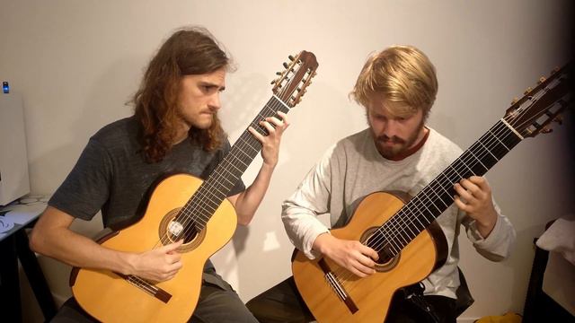 I. Lent, Impresiones Íntimas by Federico Mompou on two 8-string Classical Guitars смотреть онлайн