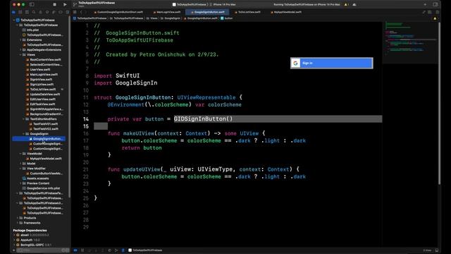 PART #9 To-Do App SwiftUI & Firebase & Firestore & SignIn with Google. смотреть онлайн