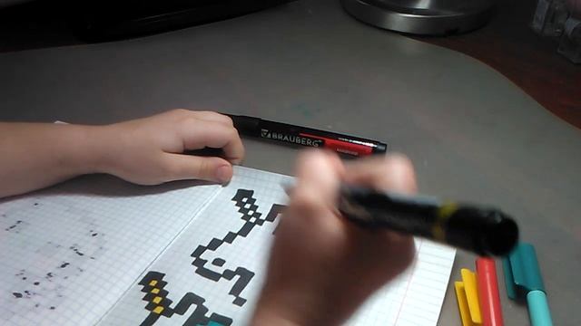 Как нарисовать единорога по клеточкам смотреть онлайн