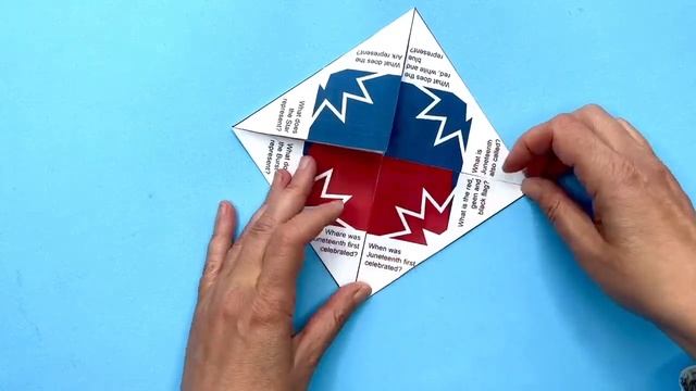 Juneteenth Flag Quiz and Facts Cootie Catcher смотреть онлайн