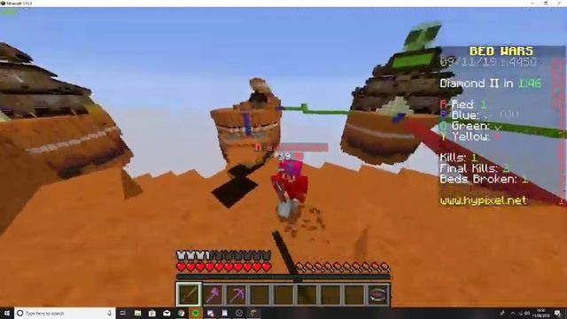Minecraft bedwars! #1 w/team blockit смотреть онлайн