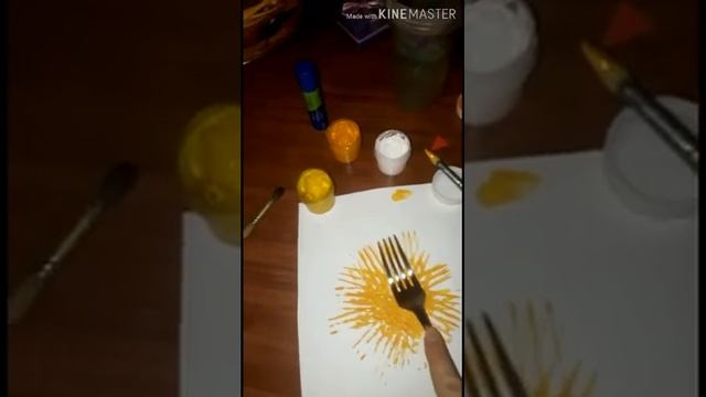 Рисуем цыпленка вилкой!!! С @kupeldeti смотреть онлайн