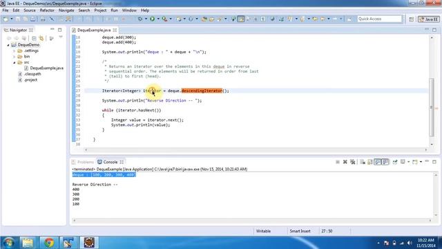 Deque (DecendingIterator Method) | Java Collection Framework смотреть онлайн