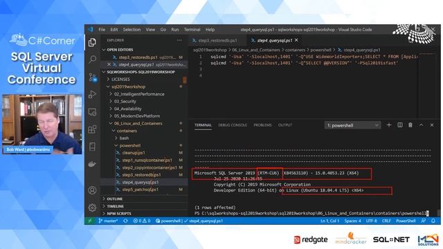SQL Server Containers by Bob Ward || SQL Server Virtual Conference смотреть онлайн