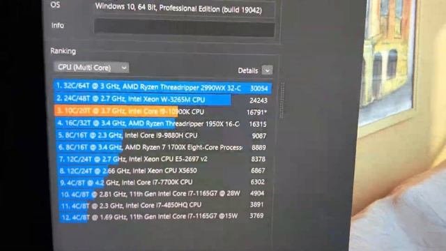 Cinebench R23 with I9 10900k Multi Core Test смотреть онлайн