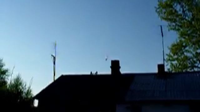 Запуск бутылочной ракеты без воды. 10 метров, 5м\с. смотреть онлайн