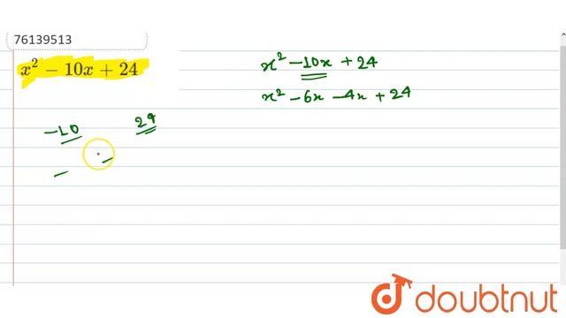 `x^(2)-10x+24`