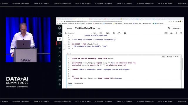 Delta Live Tables with Auto Loader and Hugging Face Sentiment Analysis смотреть онлайн