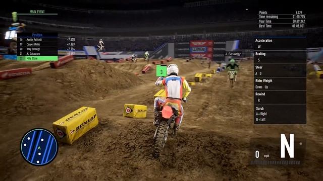 Monster Energy Supercross - The Official Videogame 3 ║Грязь кругом ║ Gameplay. смотреть онлайн