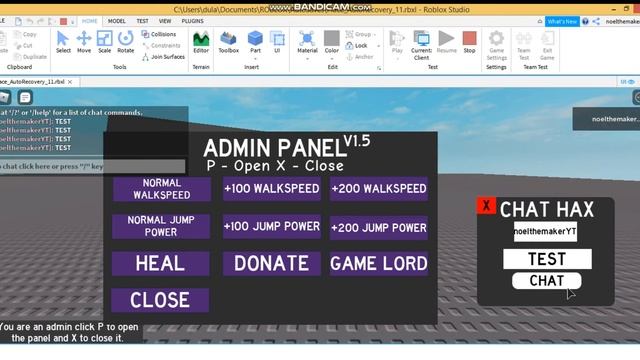 ADMIN PANEL SHOWCASE (ROBLOX STUDIO GUI DESIGN) смотреть онлайн