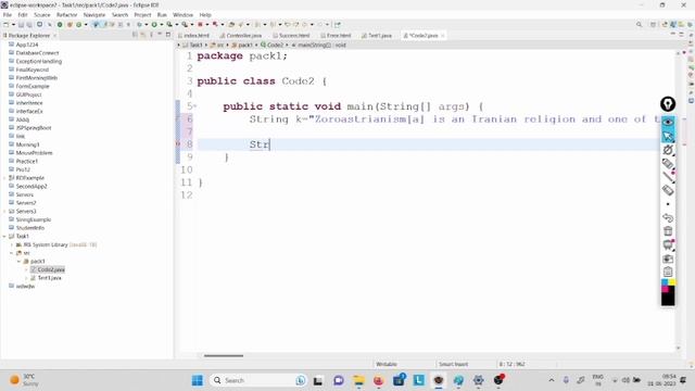 String, Array Programs Examples. Java Series. смотреть онлайн