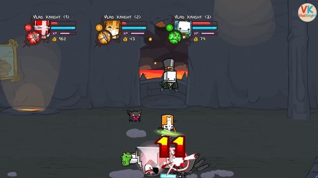 Castle Crashers #5. The knights defeat the cyclops! Разрушители замков №5! Рыцари против циклопа! смотреть онлайн