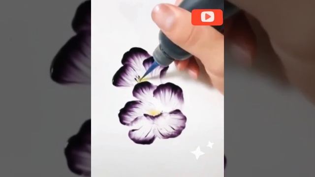 Рисование цветов красками смотреть онлайн