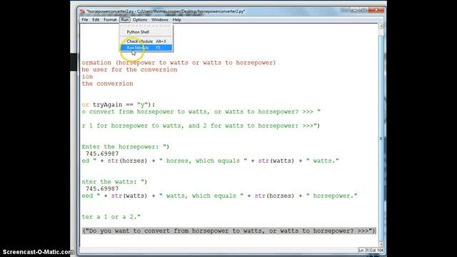 Python Horsepower Converter - Part 2 смотреть онлайн