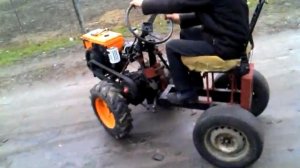 Минитрактор переломка из мотоблока made in Калита