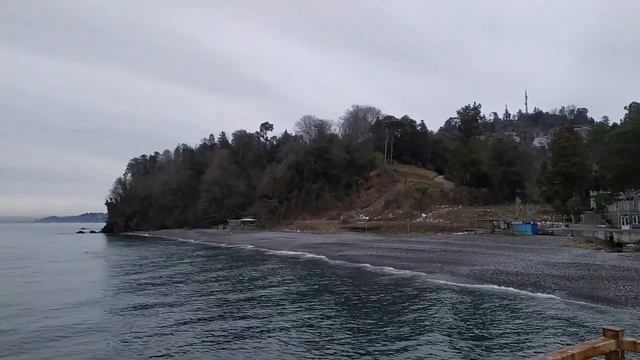 Батуми.Грузия.Что происходит на пляже "Зеленый Мыс" (Ботсад) зимой???!!! смотреть онлайн