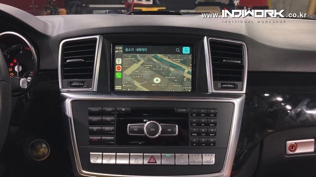 Apple CarPlay Mercedes 2014 ML350 W166 By 인디웍 Indiwork