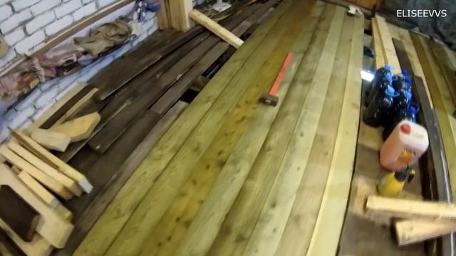 ГАРАЖ Переборка полов и новая печка 2 часть смотреть онлайн