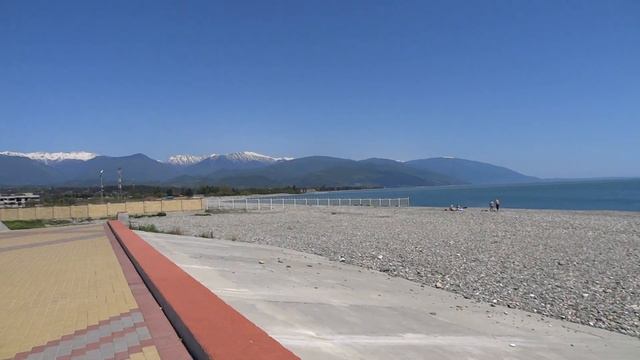 Новая набережная Сочи. Граница с Абхазией. смотреть онлайн