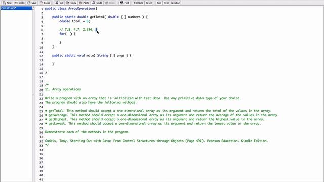 7.11. (Part 1) Array Operations - Java смотреть онлайн