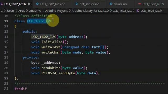 Creating Arduino Library for I2C 1602 LCD смотреть онлайн