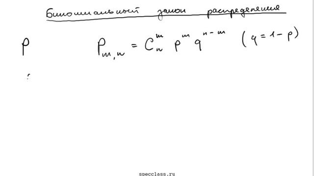 Биномиальный закон распределения случайной величины смотреть онлайн