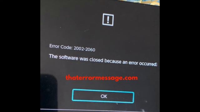 Software was closed because an error occurred (2002-2060) Nintendo смотреть онлайн