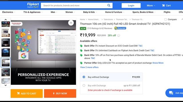 Thomsan 42 inch Led Smart Android TV 2021 Model Overview || क्या खरीदने लायक टीवी है ?? смотреть онлайн