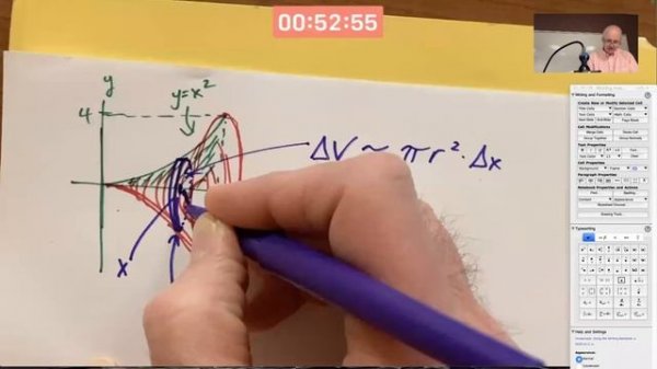 Volume of a Solid of Revolution by Slicing and Riemann Sums