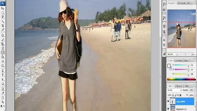 Changing background in Photoshop CS3 смотреть онлайн