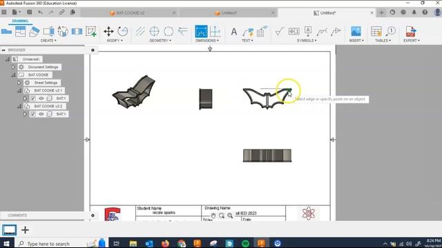How to take a sketch to a drawing in Fusion 360 смотреть онлайн