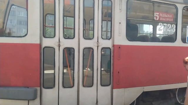 Volgograd Tram. Трамваи Волгограда. Татра т3 ВЗСМ мод. 2723. Проект 