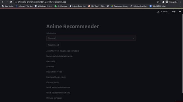 Anime Recommender смотреть онлайн