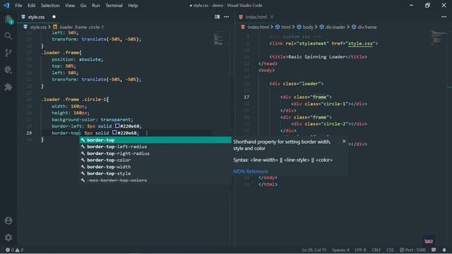 Basic loading animation / spinner / spinning loader with HTML & CSS смотреть онлайн