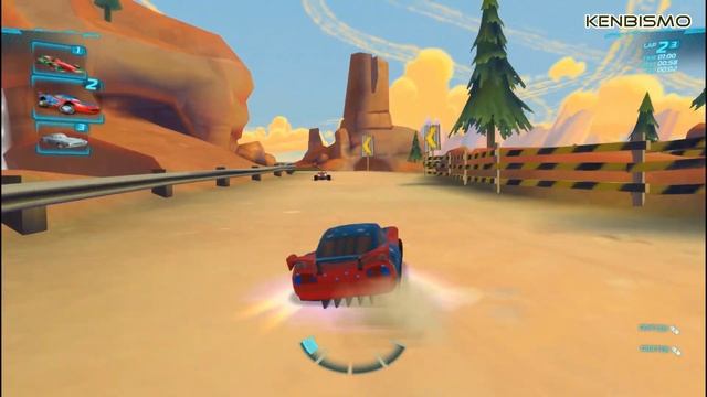 Daredevil Lightning McQueen Race At Timberline Sprint, Cars 2 The Video Game PC Gameplay 1080p HD