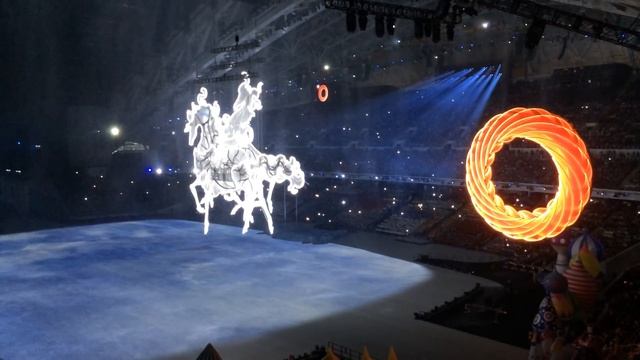 Церемония открытия олимпиады в Сочи 2014, лошади смотреть онлайн