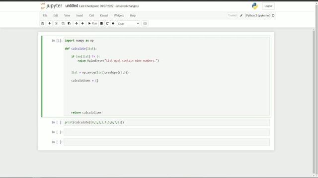 Mean-Variance-Standard Deviation Calculator | Data Analysis with Python | FreecodeCamp смотреть онлайн