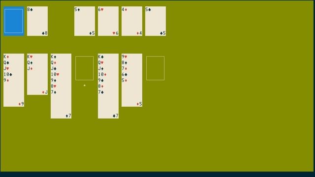 tty-solitaire, ncursed-based Klondike Solitaire clone смотреть онлайн