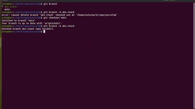 Delete remote git branch using CLI смотреть онлайн