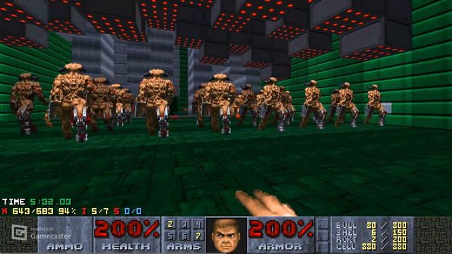 DOOM II - NoSp2 - MAP 27 (Emerald Station) UV-Max in 11:00 смотреть онлайн