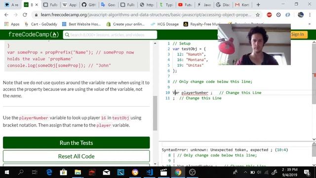 Basic JavaScript Updating Object Properties - Internal Lars - Free Code Camp смотреть онлайн