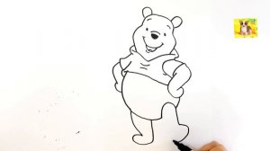 Винни Пух Дисней.Мультик рисунок раскраска.Рисунок Винни Пух.