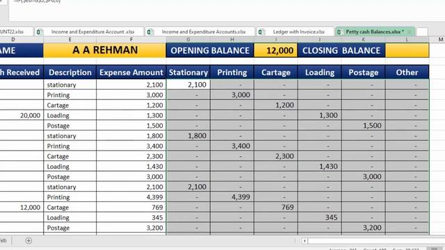 FULLY AUTOMATIC ACCOUNTING SOFTWARE IN EXCEL | PETTY EXPENSES PETTY CASH BOOK смотреть онлайн