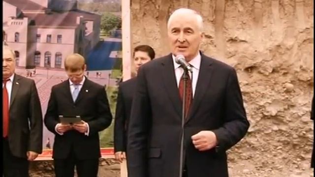 Строительство здания Юго-Осетинского государственного драматического театра. смотреть онлайн