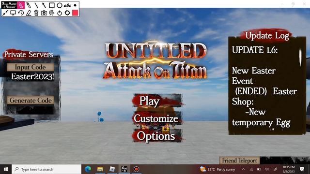 FUTURE CODES!! | *NEW* ROBLOX UNTITLED ATTACK ON TITAN CODES 2023! смотреть онлайн